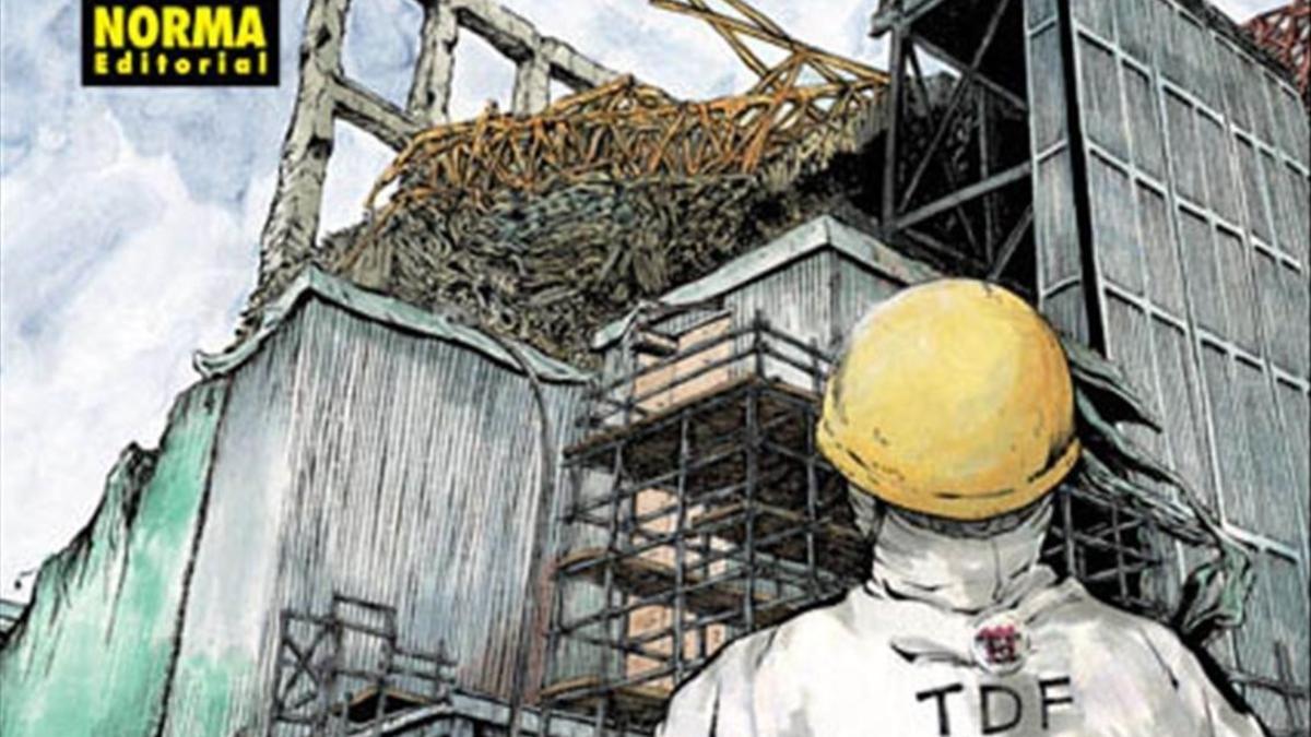 Fragmento de la portada del manga 'Ichi Efu', de Kazuto Tatsuta, sobre su experiencia como trabajador en Fukushima tras el tsunami.