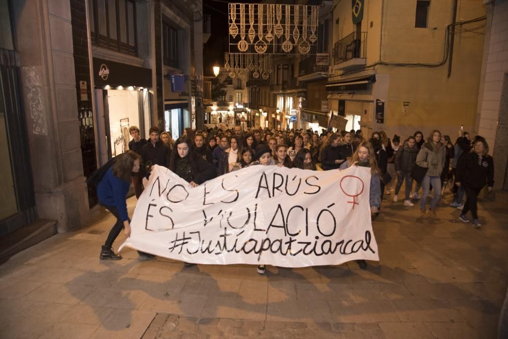 Manifestació contra la sentència de la violació a