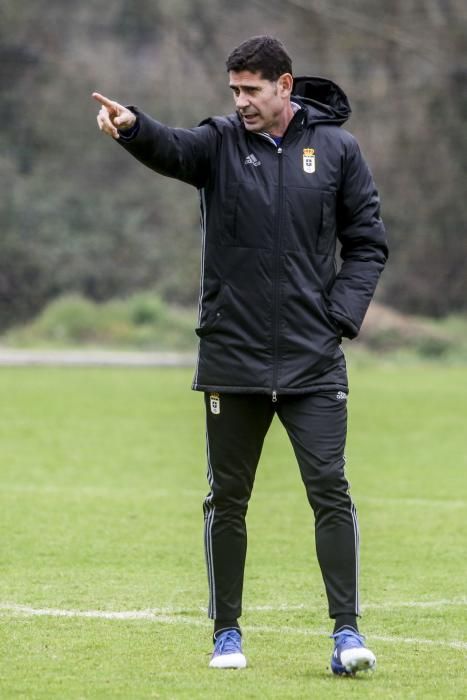 Entrenamiento del Real Oviedo en El Requexón