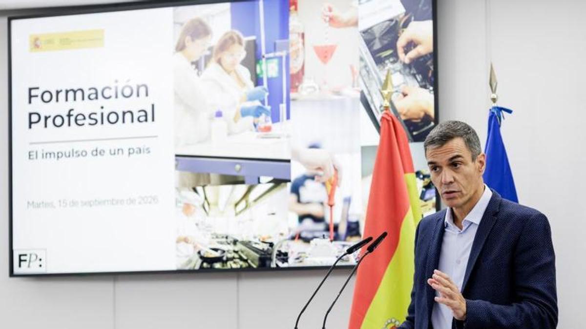 FORMACIÓN PROFESIONAL | Pedro Sánchez defiende el impulso de la FP: «Hace 8 años estudiarla era una rareza, hoy es el plan A para muchísimos jóvenes»