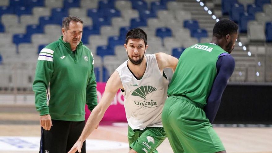 El Unicaja se entrenó ayer en el Martín Carpena.