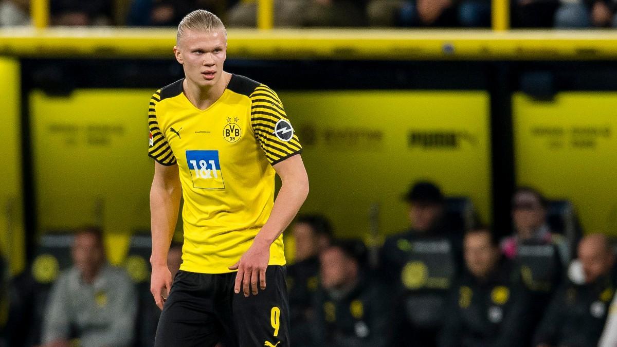 Haaland volvió a los terrenos de juego frente al Arminia Bielefeld