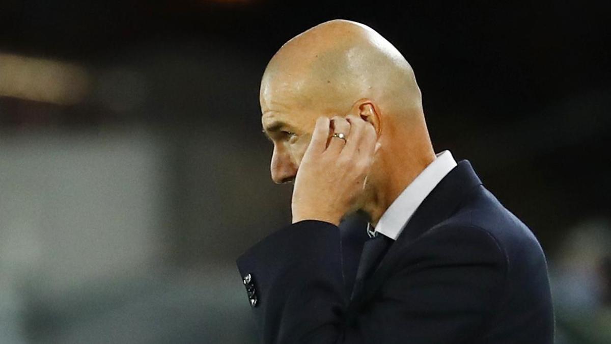 Zidane, en su última temporada como entrenador del Real Madrid.