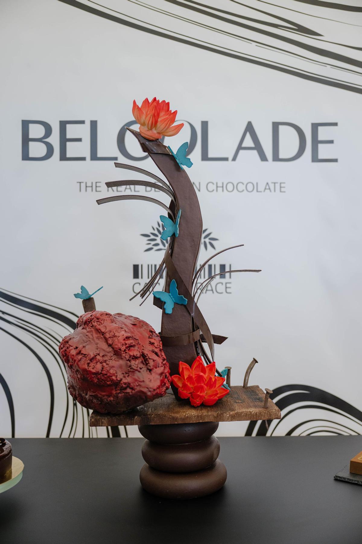 Una de les peces de xocolata amb les quals Suleica María Reyes Raposo ha guanyat el concurs.