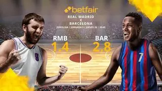 Real Madrid Baloncesto vs. Barça Basket: horario, TV, estadísticas, clasificación y pronósticos Euroliga