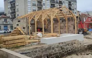 El astillero de Casqueiro recupera su estructura 8 años después del incendio