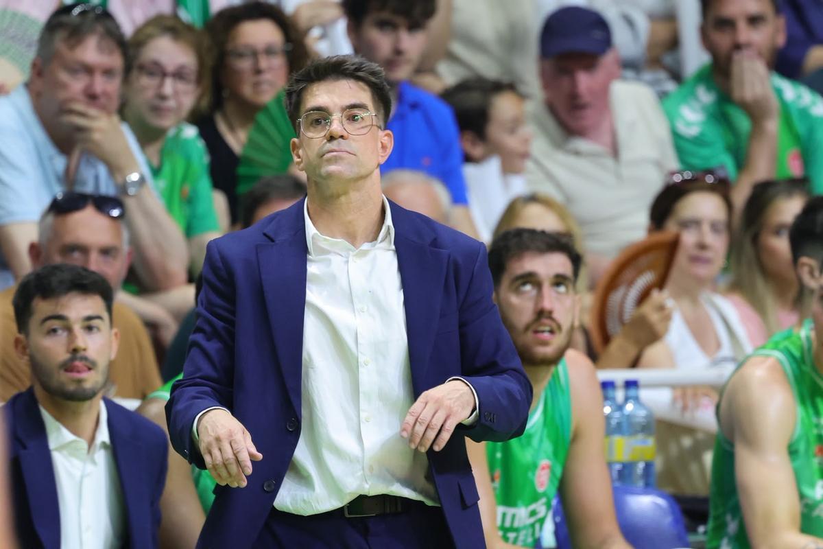Pichel durante el partido.
