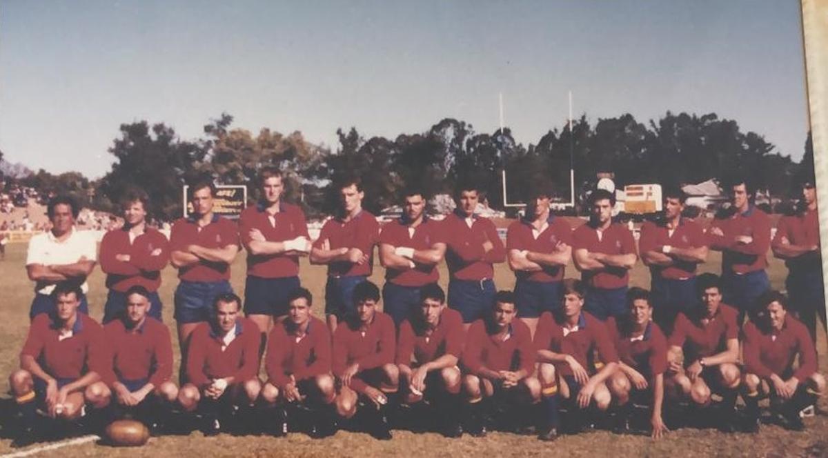 Buch, el quart de baix per la dreta, durant la gira amb la selecció espanyola a Zimbawe