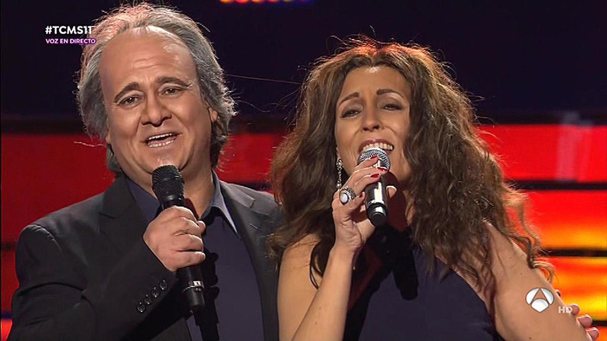 Imitació de Serrat i Lolita an ’Tu cara me suena’ (Antena 3).