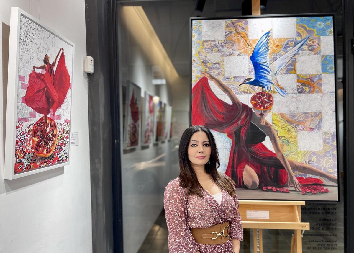 Obras de arte solidarias por Navidad: Neusha Sharifi dona 20 cuadros a ...