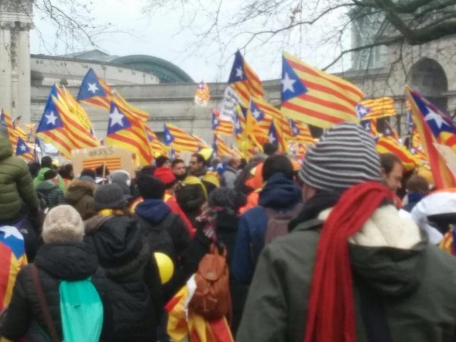 Manifestació independentista a Brussel·les