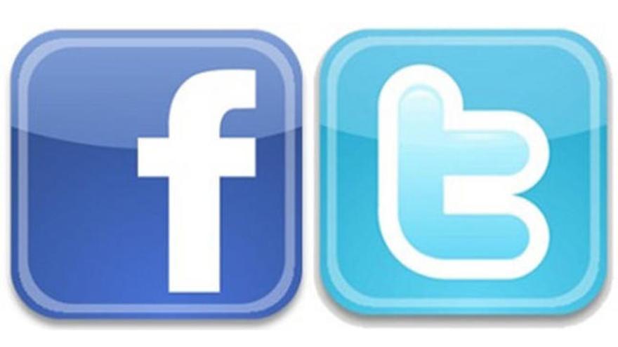 Logos de Facebook y Twitter