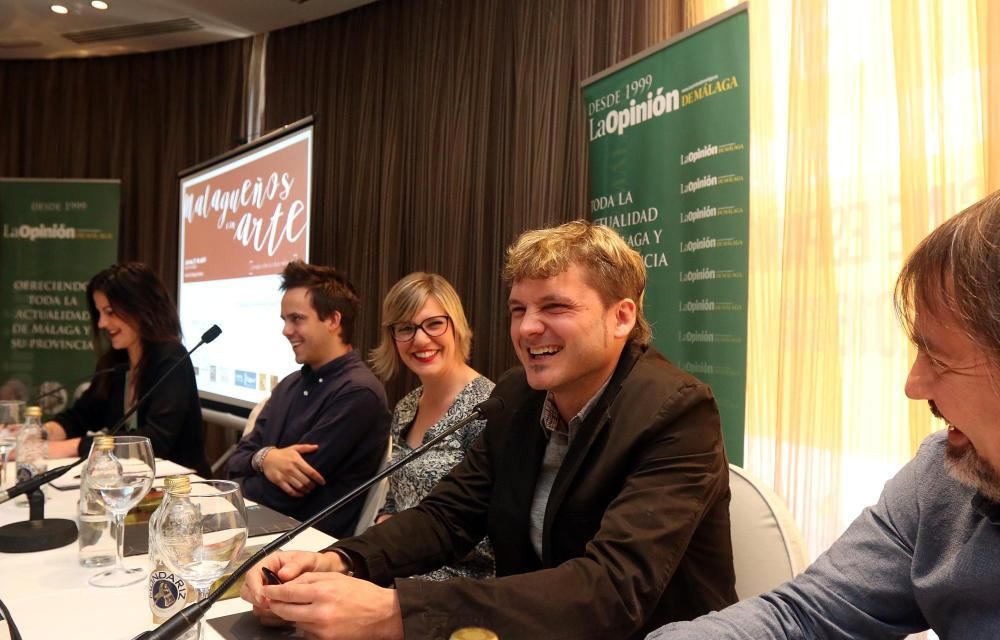 Virginia DeVirginia deMorata, Salva Reina, Noemí Ruiz y Tomás GaMorata, Salva Reina, Noemí Ruiz y Tomás García fueron los primeros participantes de estas jornadas culturales organizadas por La Opinión