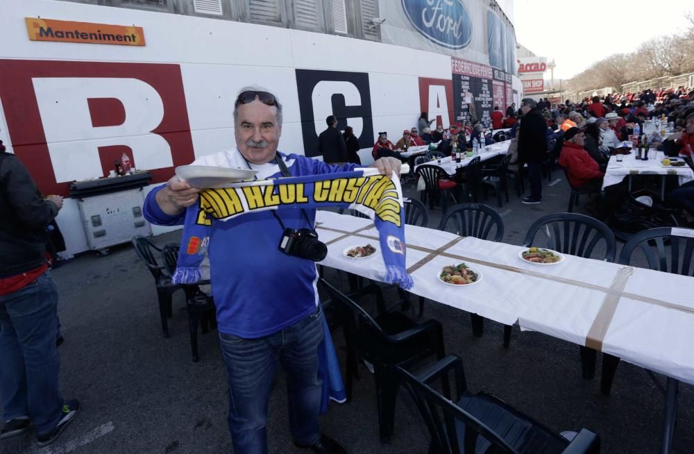 Paella e instantes previos al partido del Centenario