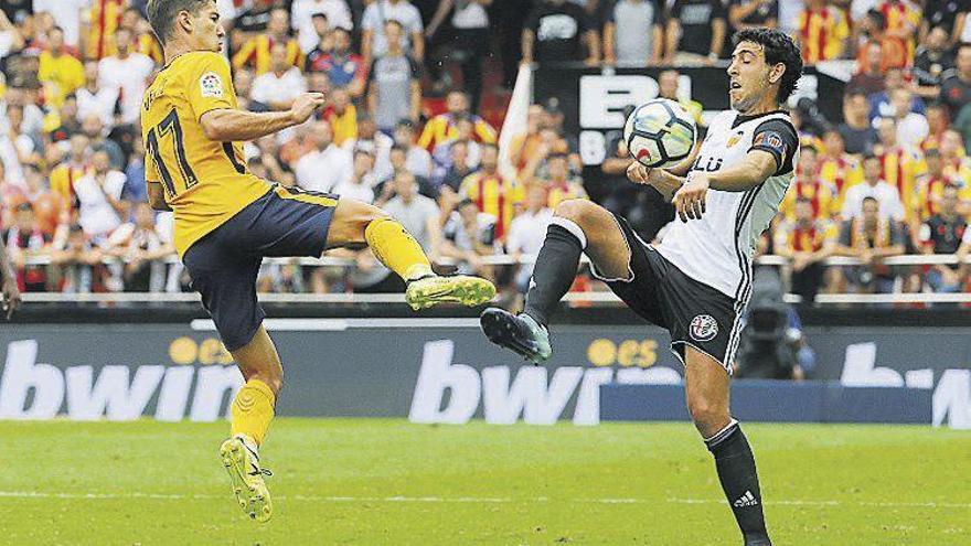 Emocionante e intenso partido entre el Valencia y el Atlético