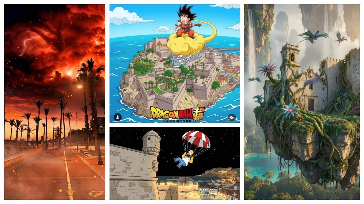Vídeo: Así luce Peñíscola en los universos de 'Los Simpson', 'Stranger Things', 'Avatar' y 'Dragon Ball'