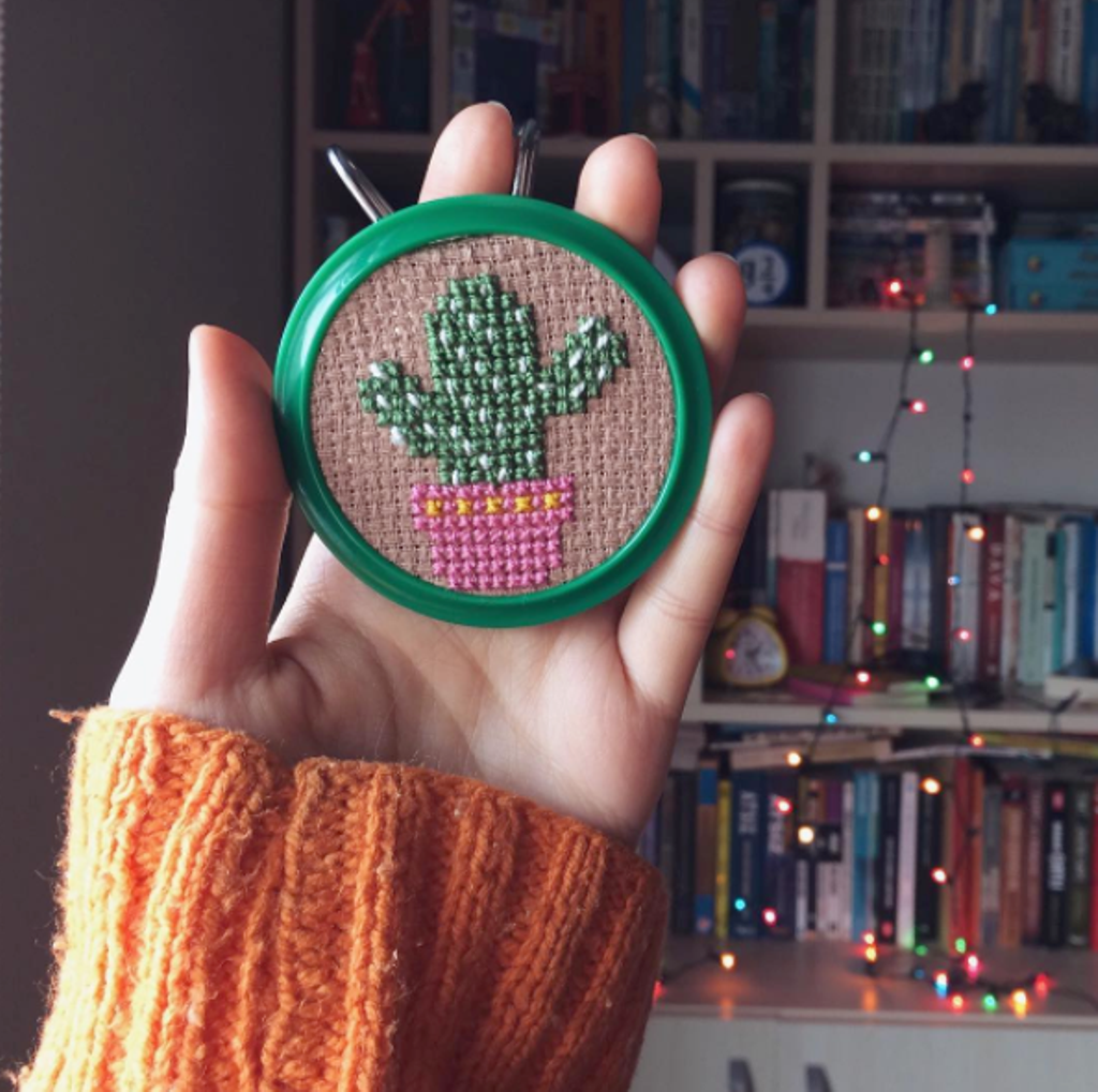 Cactus en punto de cruz