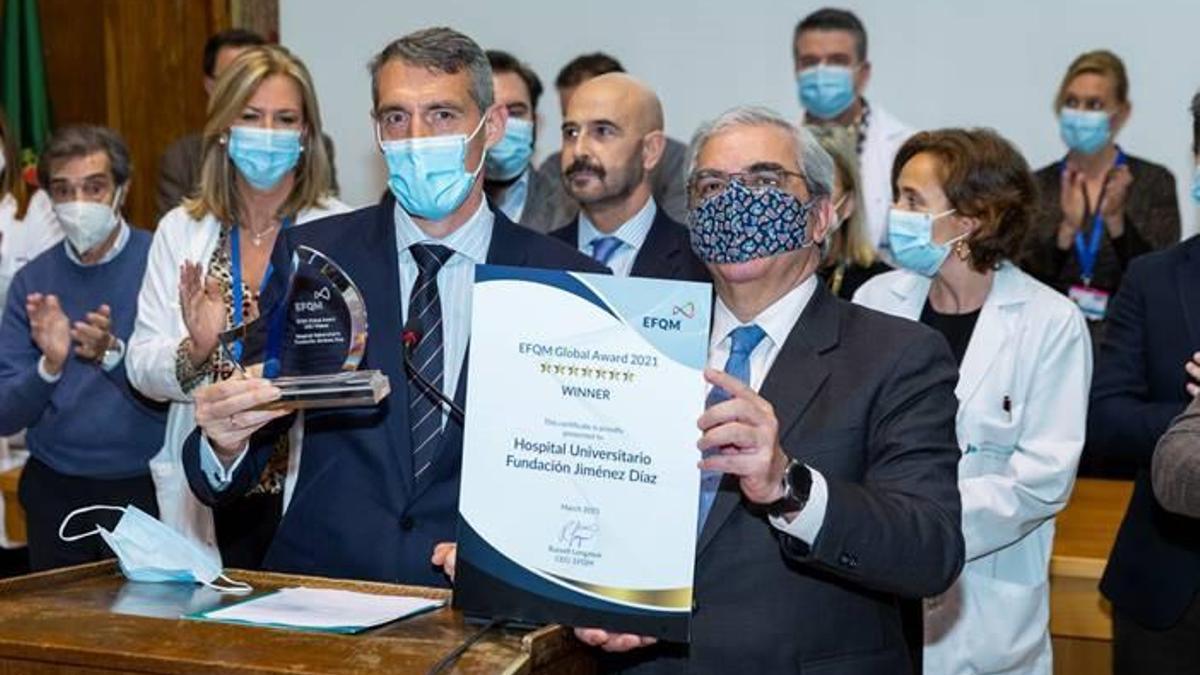 La Fundación Jiménez Díaz, primer hospital del mundo en recibir el EFQM Global Award, Premio a la Excelencia en Gestión de mayor prestigio internacional.