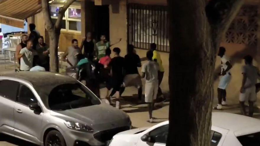 Un insulto racista desató la batalla campal ante un bar de Son Oliva