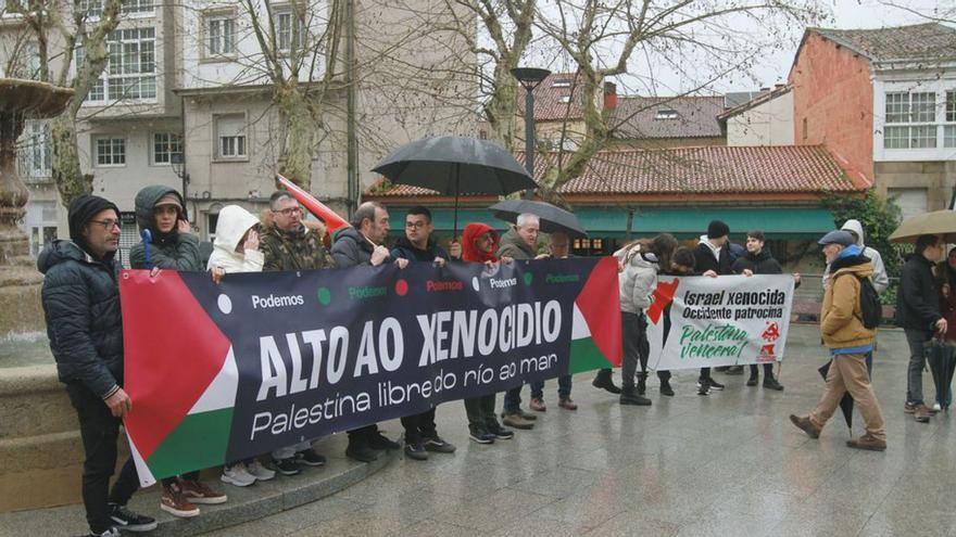 Manifestación bajo el lema “Alto al genocidio en Palestina”