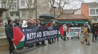 Manifestación bajo el lema “Alto al genocidio en Palestina”