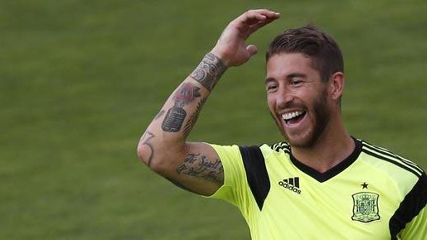 Sergio Ramos, en Las Rozas.