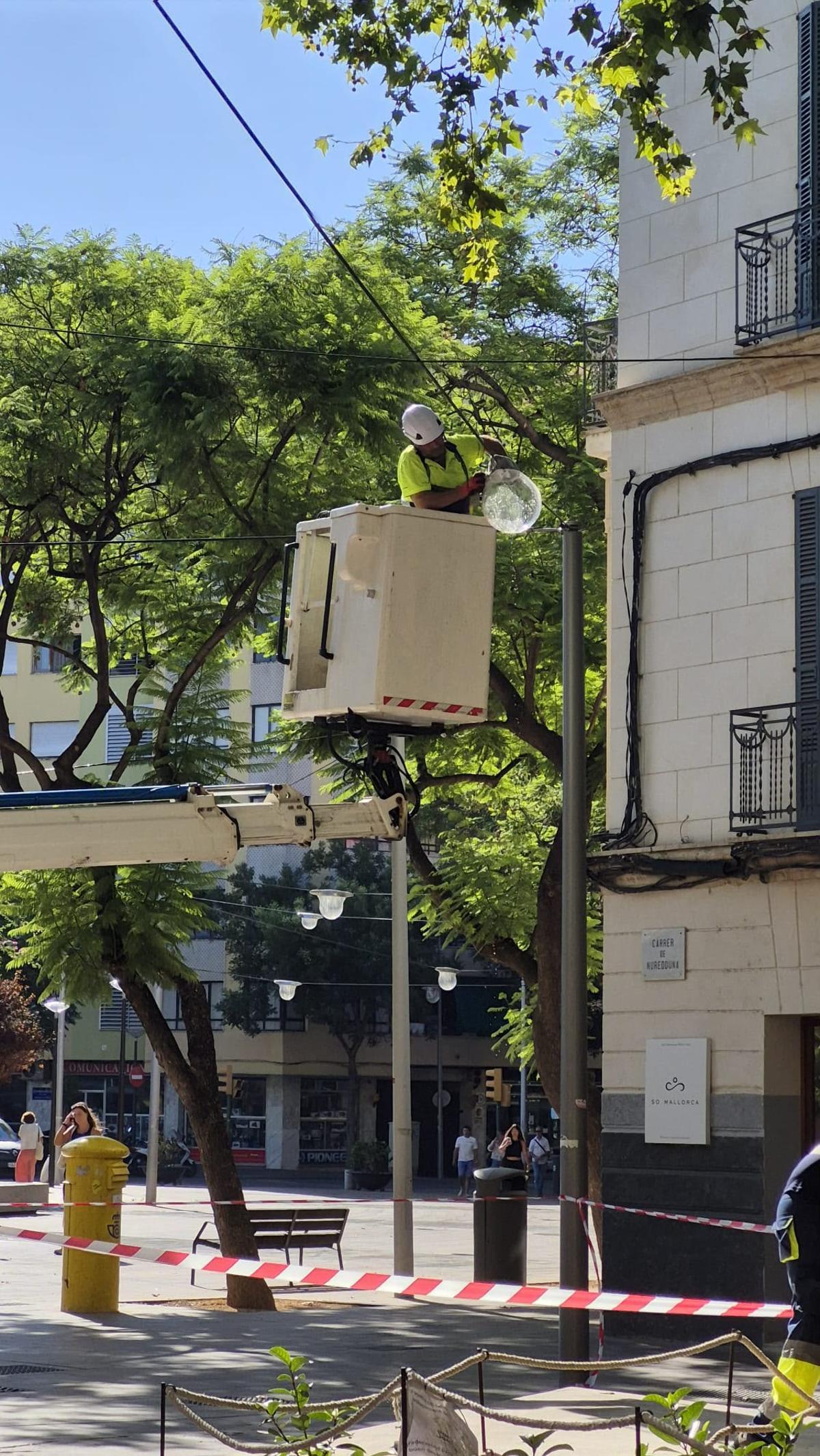 Estado de las luminarias de Nuredduna