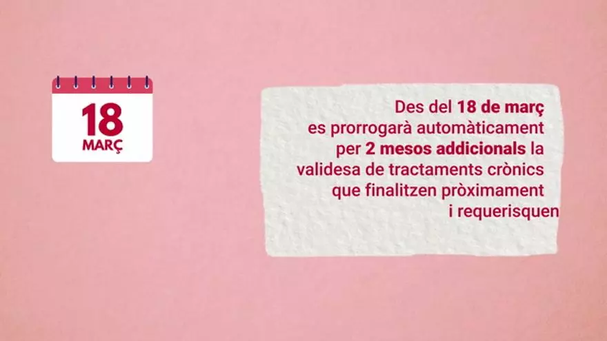Informació per a persones amb tractaments crònics