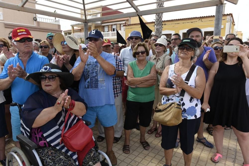 Protestas por el estado del Mar Menor en Los Nieto