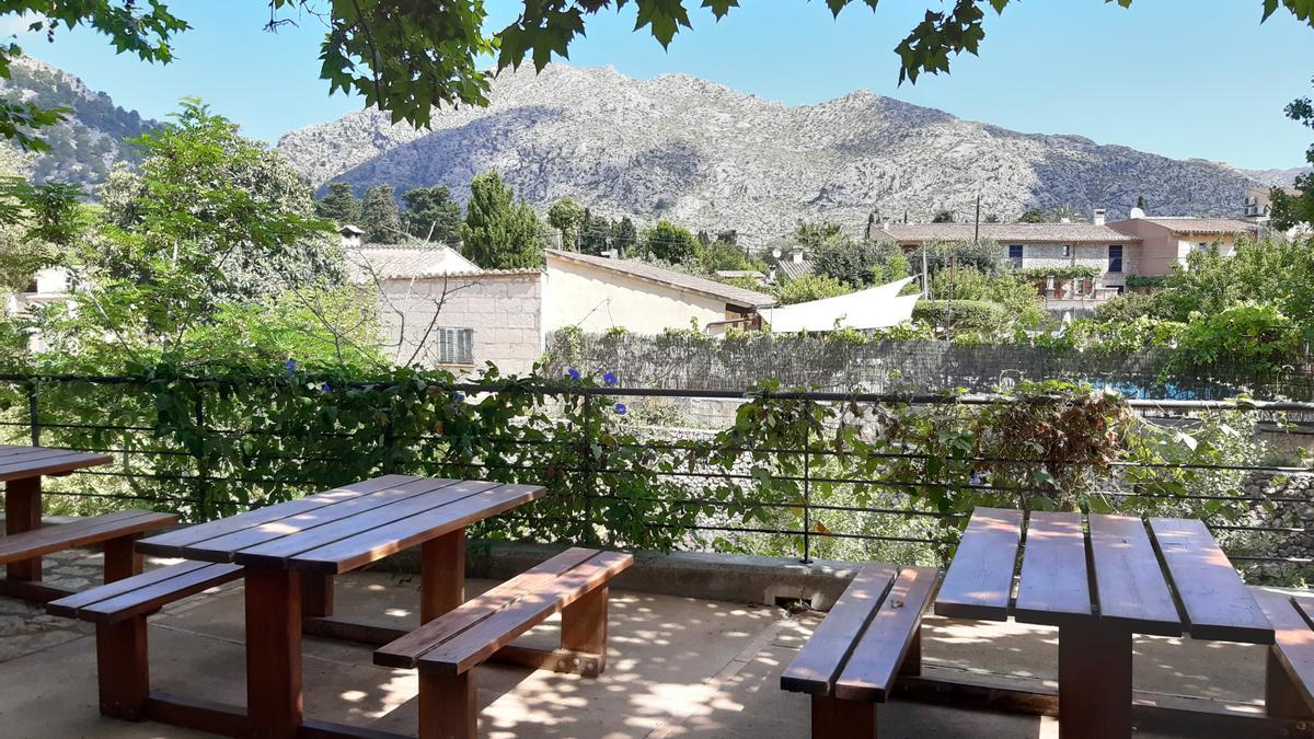 Una imagen del refugio del Pont Romà, en Pollença.