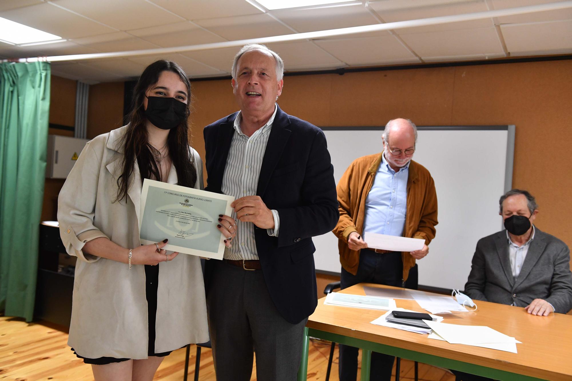 Entrega de premios en A Coruña del concurso Xurxo Lobato