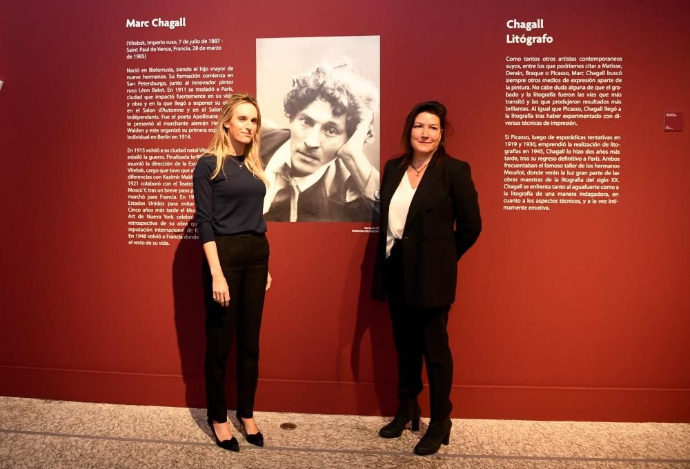 Inauguración de una muestra de Chagall en la Fundación Barrié