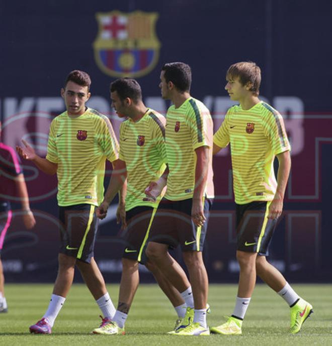 Las imágenes del entreno del Barça