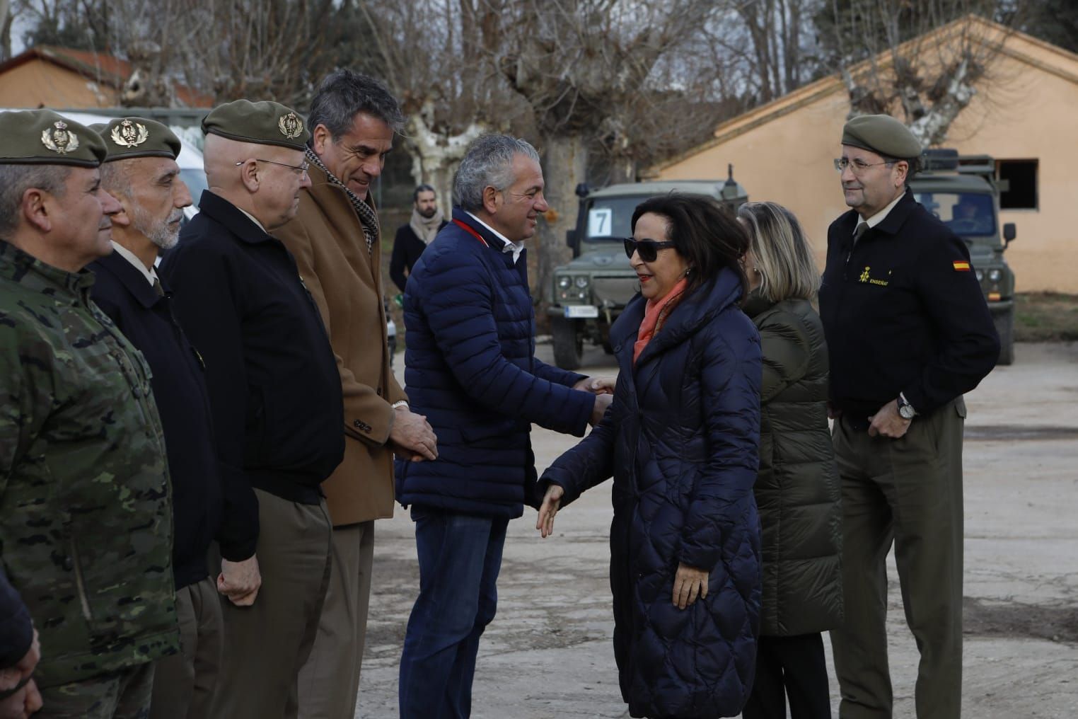 GALERÍA | La Ministra de Defensa, Margarita Robles, visita las obras de Monte la Reina