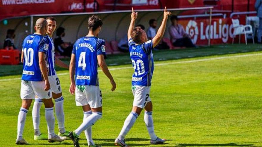 Els gols de Valcarce al Mirandés salven el Girona