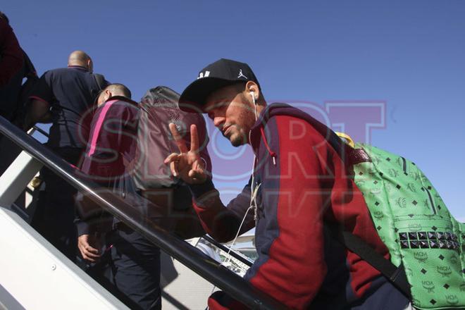 El viaje del Barça a París, en imágenes