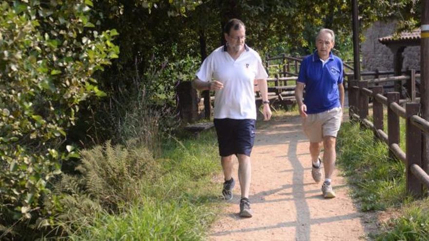 Rajoy aprovecha su estancia en Pontevedra para pasear