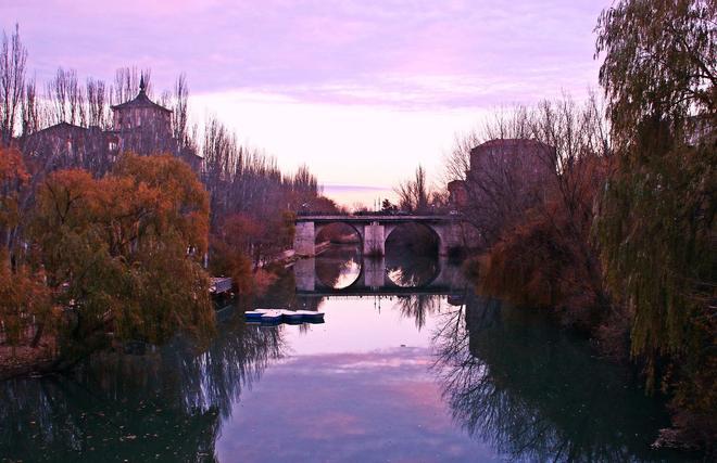 Atardecer en la Ribera del Duero, Burgos, España