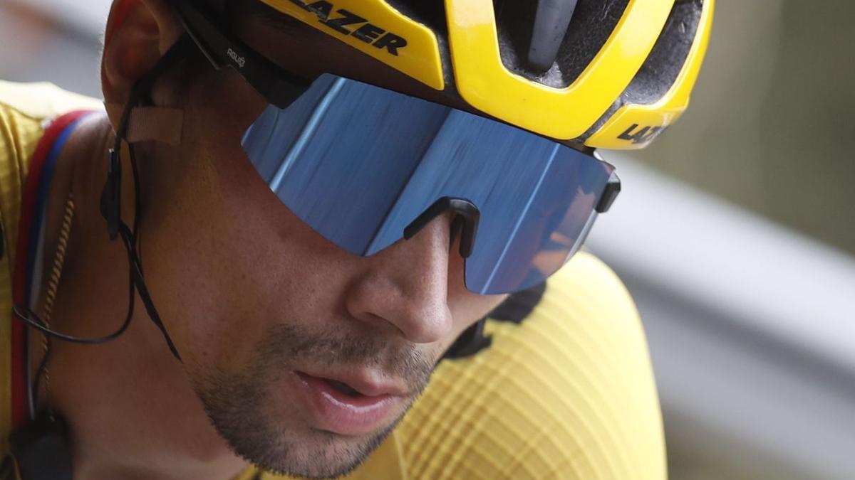Roglic concentrado durante la sexta etapa de La Vuelta
