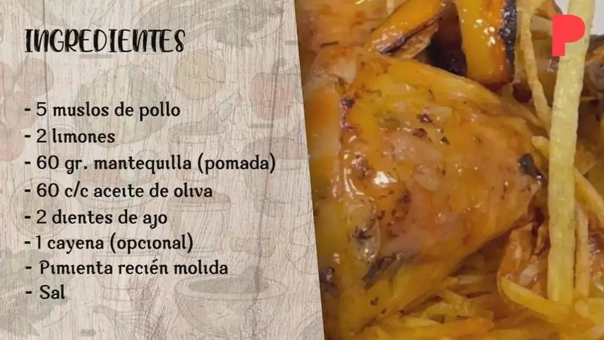 Pollo al limón, receta fácil de Rafuel