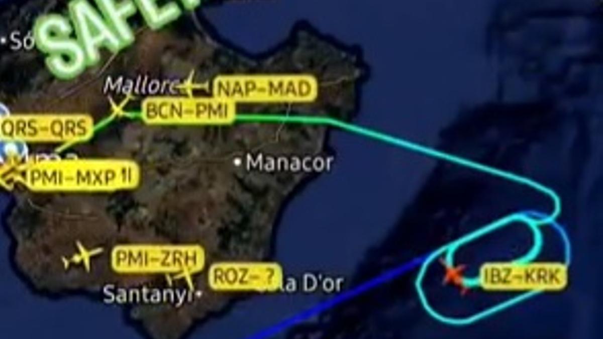 Un avión hace un aterrizaje de emergencia en Palma.