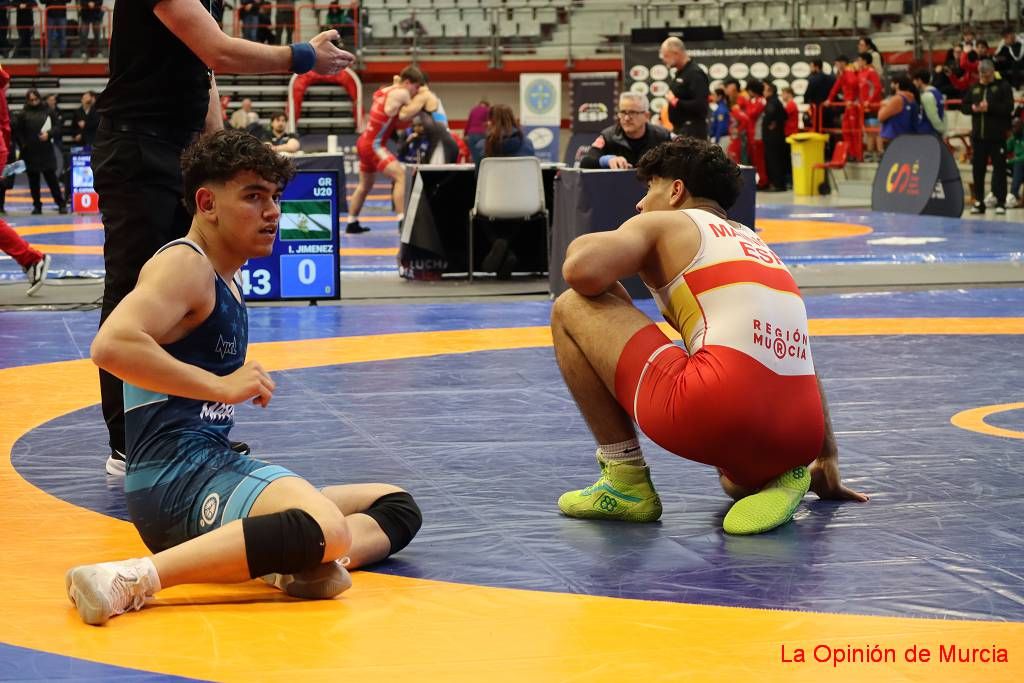 Los deportistas murcianos en el Campeonato de España de lucha
