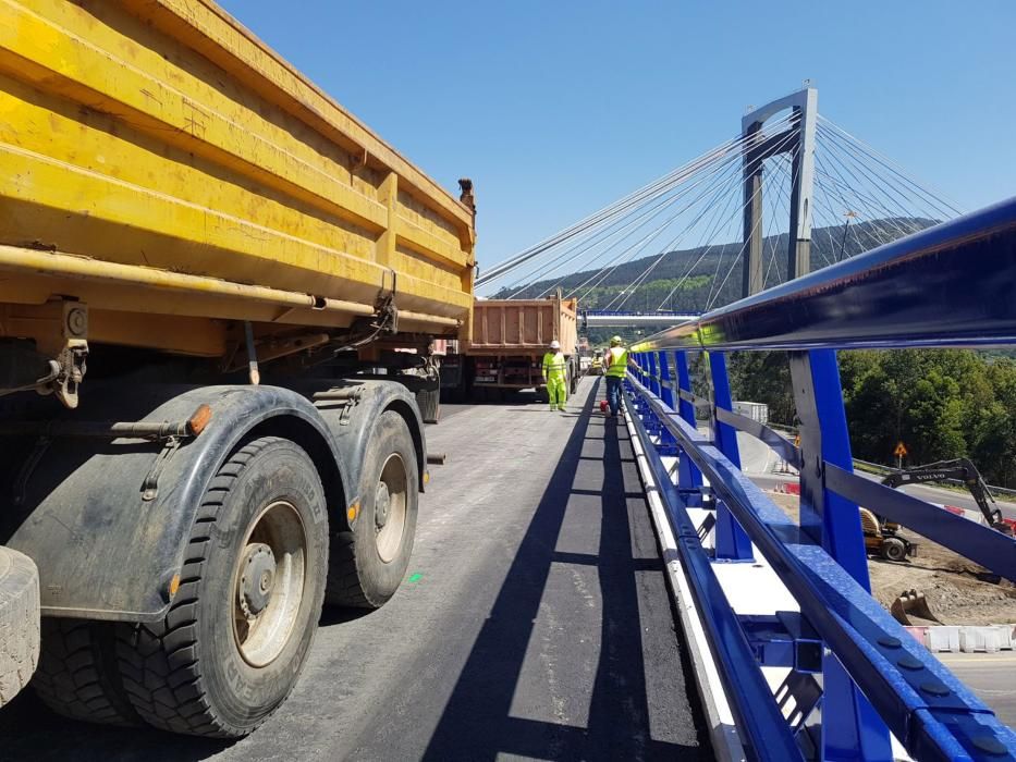 Exitosa prueba de carga en el viaducto de Rande