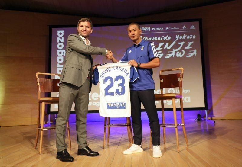 Presentación de Kagawa como jugador del Zaragoza