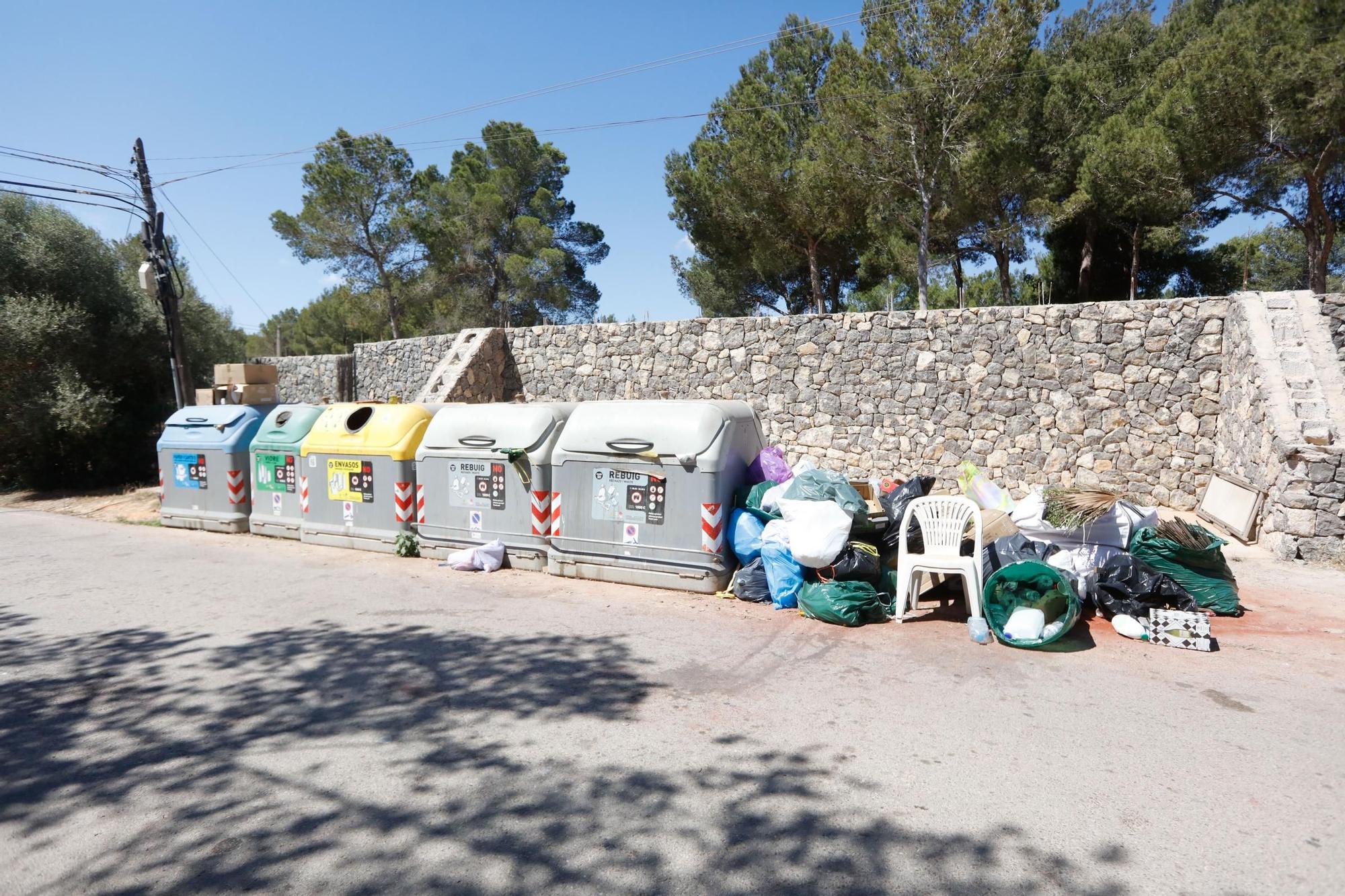 Primer día de huelga de basuras en Ibiza