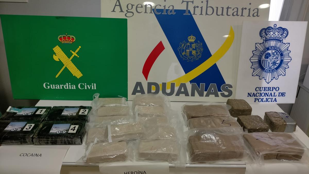 Droga incautada en la operación