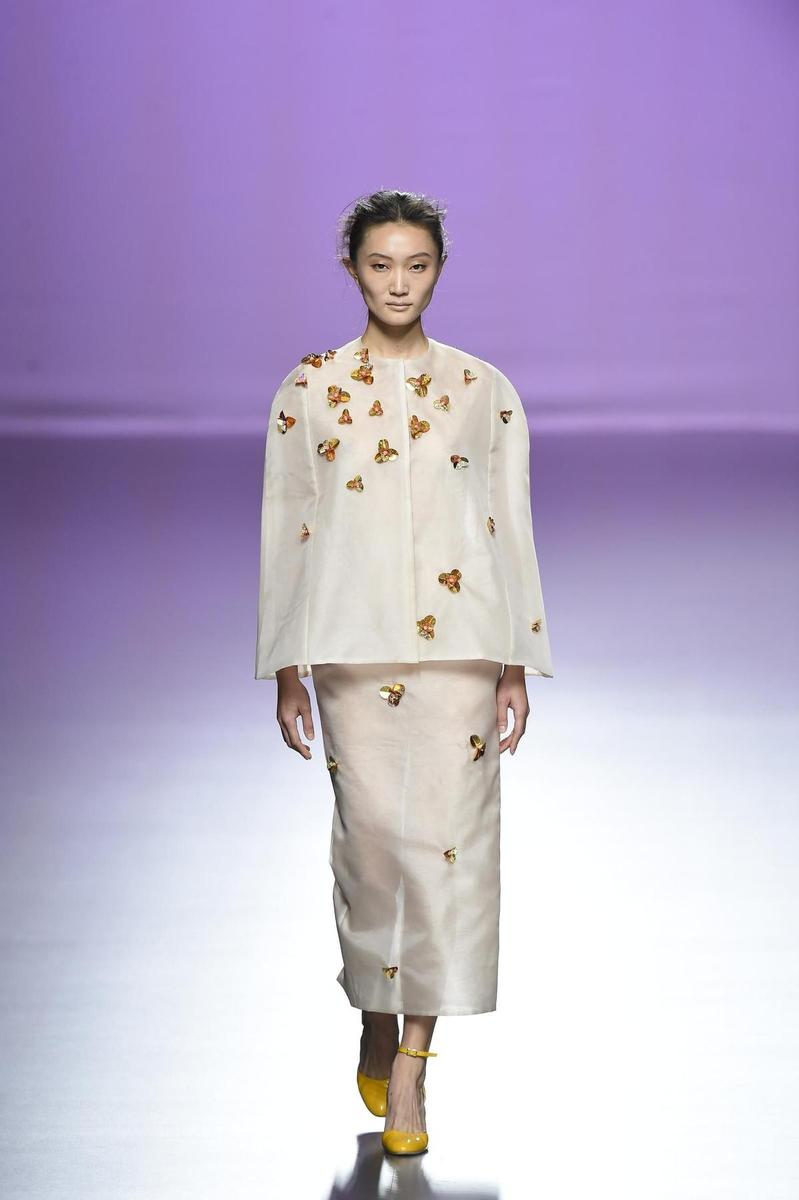 MBFWM 2015: The 2nd Skin Co. Primavera/Verano 2016, look neutro con flores