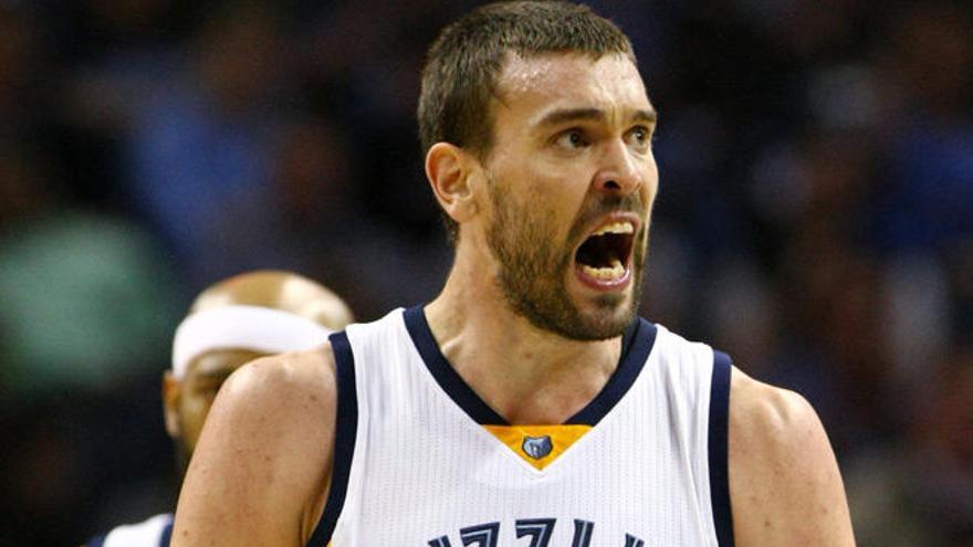 Marc Gasol, en un partido con los Grizzlies