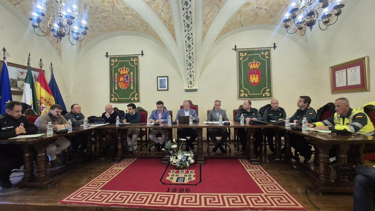 Junta local seguridad de Malpartida de Cáceres.