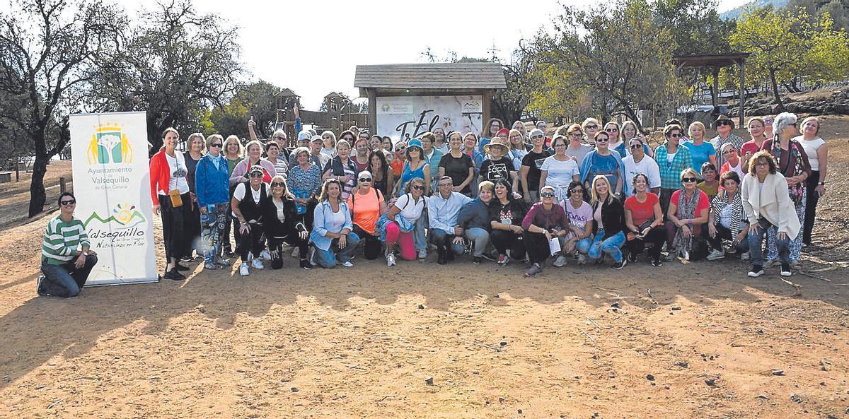 El área de El Toscón de Valsequillo acogió una jornada con mujeres del municipio, Firgas, Gáldar y Teror.